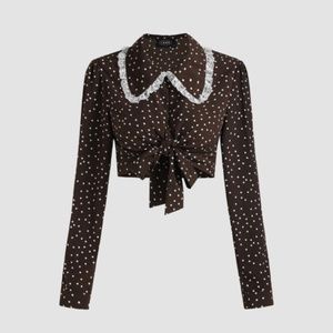 Polka Dot Lace Blouse